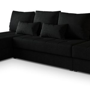 Narożnik NORVI z funkcją spania Czarny 807717 Narożnik NORVI z funkcją spania Czarny 807717