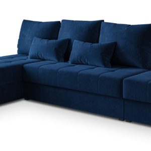 Narożnik NORVI z funkcją spania Niebieski 807762 Narożnik NORVI z funkcją spania Niebieski 807762