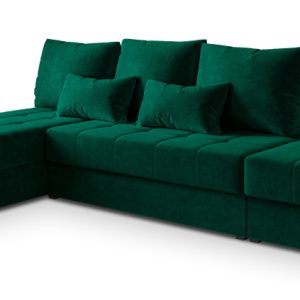 Narożnik NORVI z funkcją spania Zielony 807621 Narożnik NORVI z funkcją spania Zielony 807621