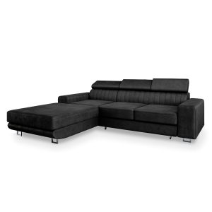 NAROŻNIK NOTO L-S z funkcją spania Czarny 282529 NAROŻNIK NOTO L-S z funkcją spania Czarny 282529