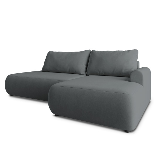 Narożnik NUVIRA CL R-S z funkcją spania Szary 994041
