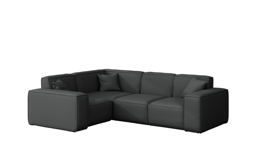 Narożnik ogrodowy MALIBU, tkanina Odyssey, Antracyt Lewostronny 570422