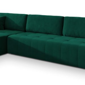 Narożnik OLVERA z funkcją spania Zielony 726068 Narożnik OLVERA z funkcją spania Zielony 726068
