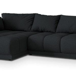 Narożnik ORENTI L-S z funkcją spania Czarny 741664 Narożnik ORENTI L-S z funkcją spania Czarny 741664
