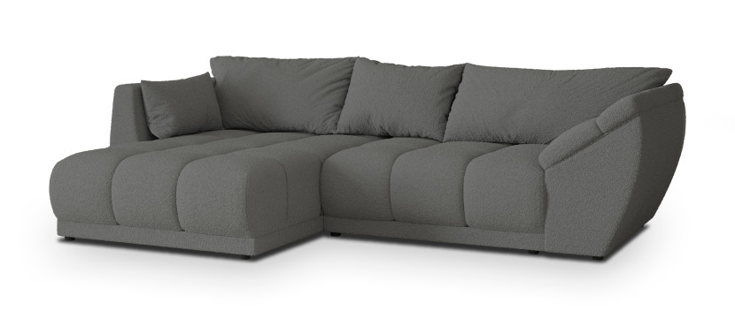 Narożnik ORENTI L-S z funkcją spania Szary 741655