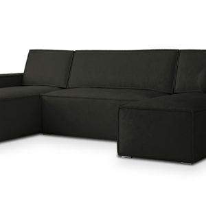 Narożnik PESANO M z funkcją spania Czarny 639447