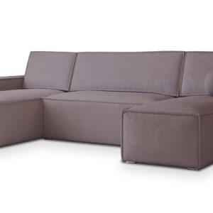 Narożnik PESANO M z funkcją spania Fioletowy 639479