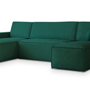 Narożnik PESANO M z funkcją spania Zielony 639414