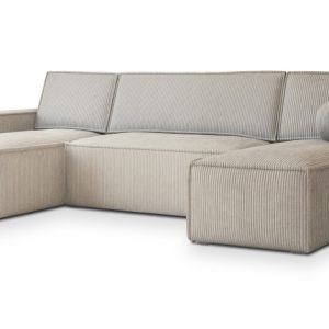 Narożnik PESANO P z funkcją spania ecru 639439