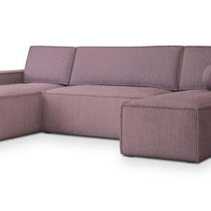 Narożnik PESANO P z funkcją spania Fioletowy 639432