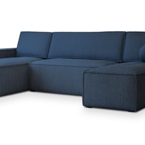 Narożnik PESANO P z funkcją spania Niebieski 639457