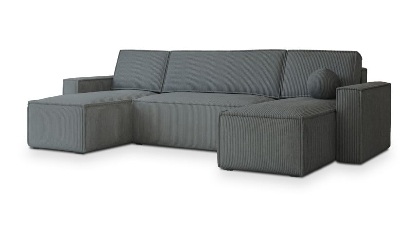 Narożnik PESANO P z funkcją spania Szary 639469