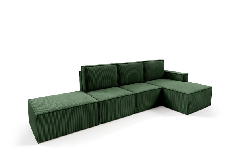 Narożnik PORTO + PUFA Modułowy Sztruks poso 014 539107