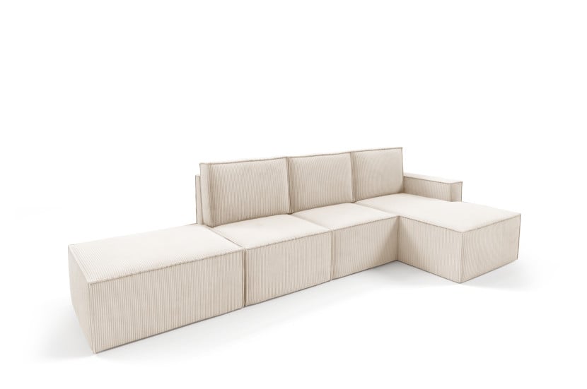 Narożnik PORTO + PUFA Modułowy Sztruks poso 105 539108