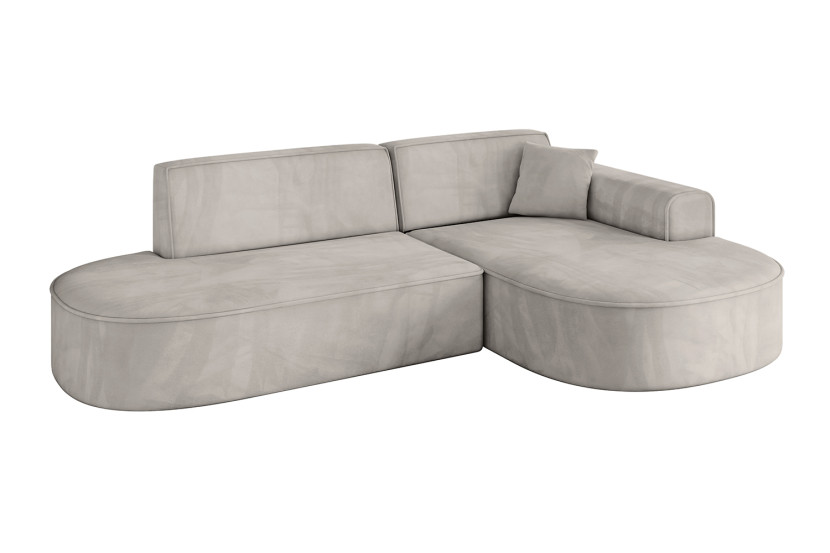 Narożnik prawostronne bez funkcji spania MARI-L1 243x171x79,5cm Beżowy 825358