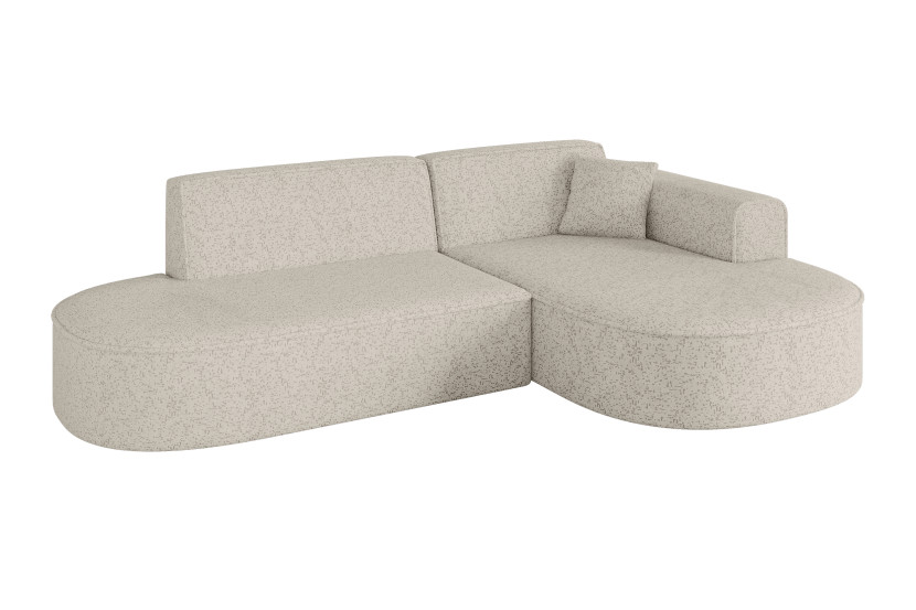 Narożnik prawostronne bez funkcji spania MARI-L1 243x171x79,5cm Beżowy 1043042