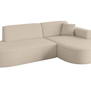 Narożnik prawostronne bez funkcji spania MARI-L1 243x171x79,5cm Ciemny beż 1043041