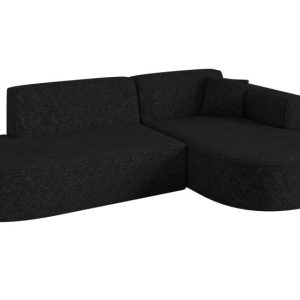 Narożnik prawostronne bez funkcji spania MARI-L1 243x171x79,5cm Czarny 1043071