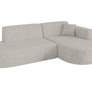 Narożnik prawostronne bez funkcji spania MARI-L1 243x171x79,5cm Jasnoszary 1043090