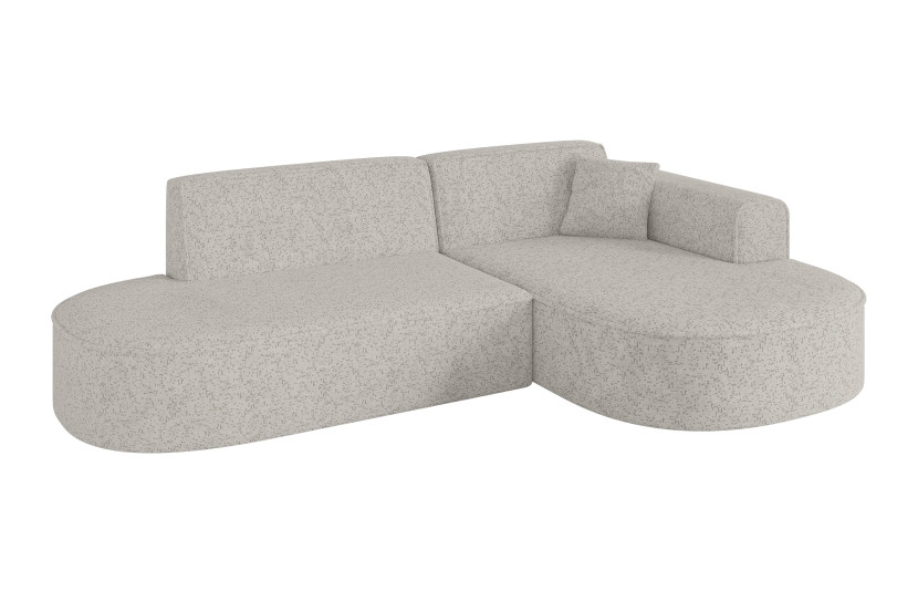 Narożnik prawostronne bez funkcji spania MARI-L1 243x171x79,5cm Jasnoszary 1043090