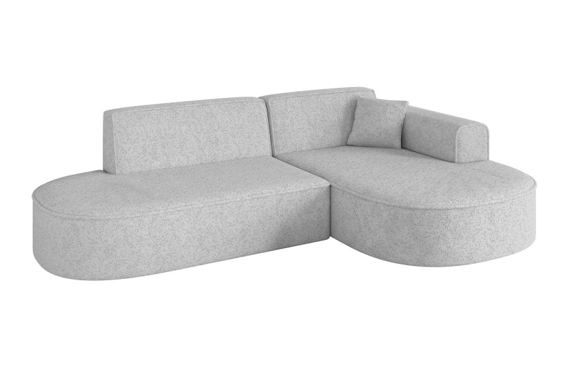 Narożnik prawostronne bez funkcji spania MARI-L1 243x171x79,5cm Szary 1043107