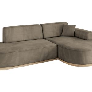 Narożnik prawostronne bez funkcji spania MARI-L1-v1 243x171x83cm Morelowy 825334