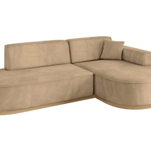Narożnik prawostronne bez funkcji spania MARI-L1-v2 243x171x83cm Brązowy 825354