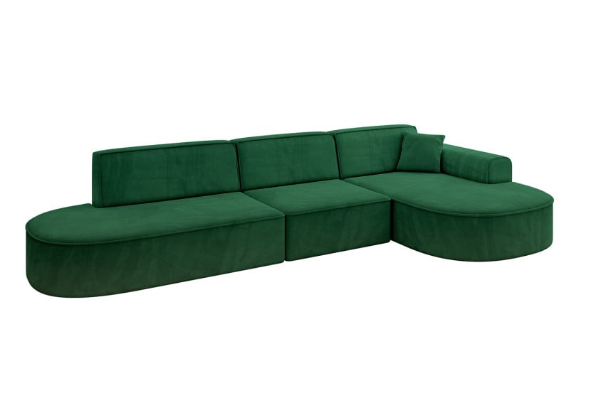 Narożnik prawostronne bez funkcji spania MARI-L2 328x171x79,5 cm Beżowy 823777