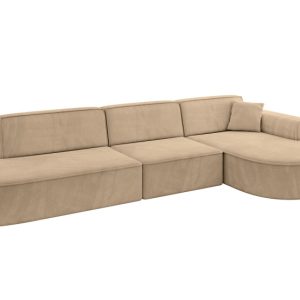 Narożnik prawostronne bez funkcji spania MARI-L2 328x171x79,5 cm Brązowy 823719