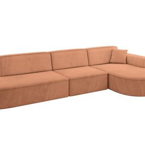 Narożnik prawostronne bez funkcji spania MARI-L2 328x171x79,5 cm Brązowy 823718