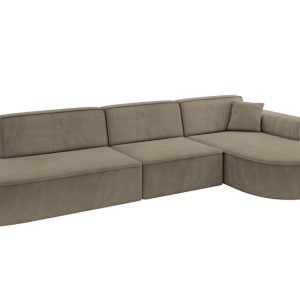 Narożnik prawostronne bez funkcji spania MARI-L2 328x171x79,5 cm Morelowy 823813