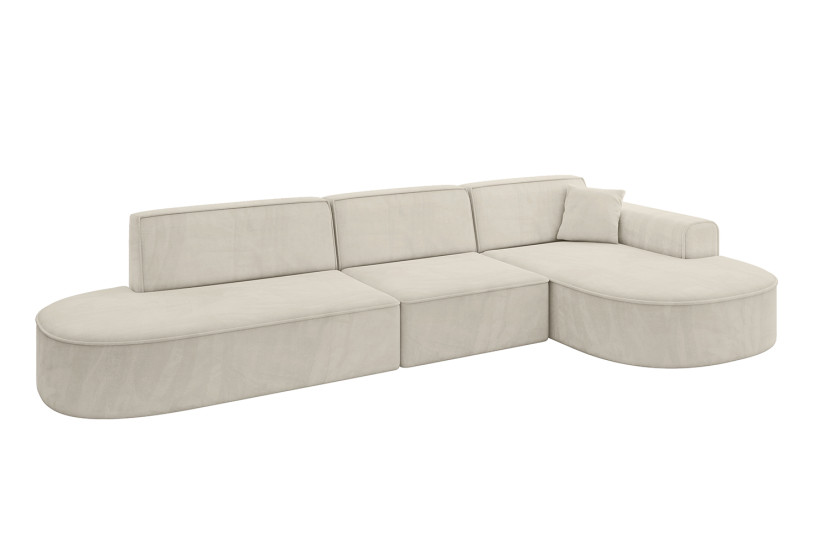 Narożnik prawostronne bez funkcji spania MARI-L2 328x171x79,5 cm Zielony 823712