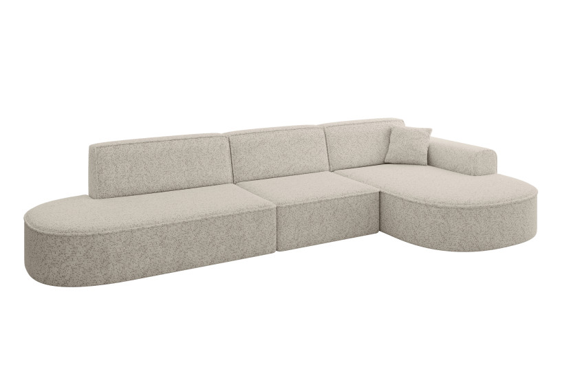Narożnik prawostronne bez funkcji spania MARI-L2 328x171x79,5cm Beżowy 1049127