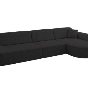 Narożnik prawostronne bez funkcji spania MARI-L2 328x171x79,5cm Czarny 1049123