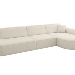Narożnik prawostronne bez funkcji spania MARI-L2 328x171x79,5cm Kremowy 1049105
