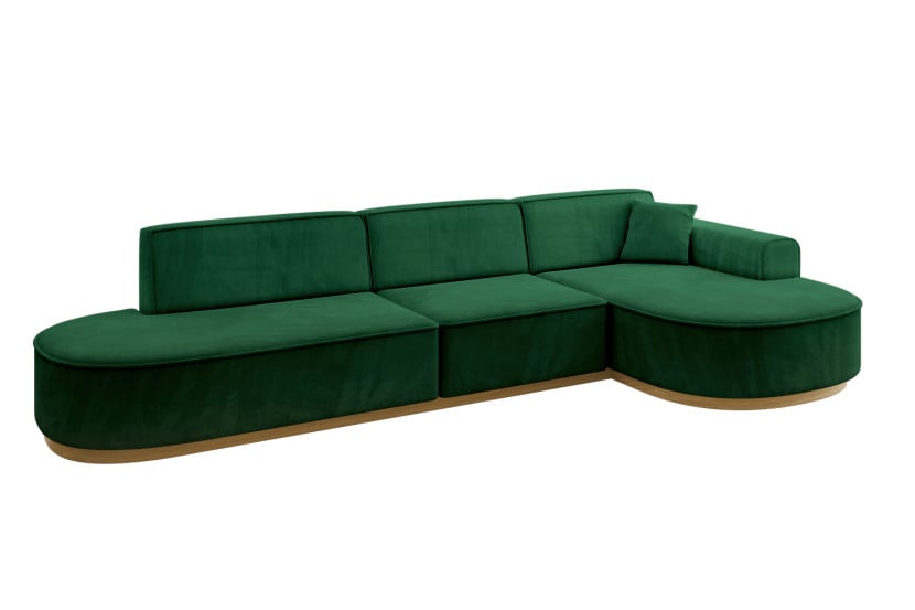 Narożnik prawostronne bez funkcji spania MARI-L2-v2 328x171x83 cm Beżowy 823811