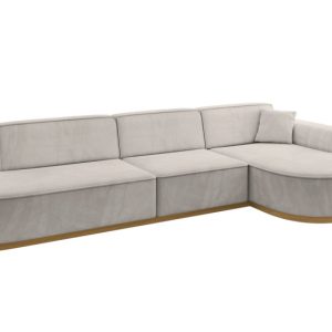 Narożnik prawostronne bez funkcji spania MARI-L2-v2 328x171x83 cm Beżowy 823699