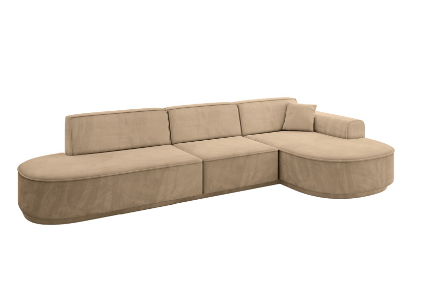 Narożnik prawostronne bez funkcji spania MARI-L2-v3 328x171x83 cm Brązowy 823790