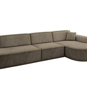 Narożnik prawostronne bez funkcji spania MARI-L2-v3 328x171x83 cm Morelowy 823806