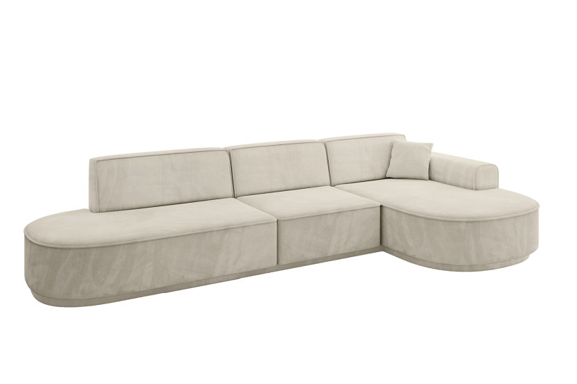 Narożnik prawostronne bez funkcji spania MARI-L2-v3 328x171x83 cm Zielony 823814