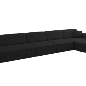Narożnik prawostronne bez funkcji spania MARI-L3 413x171x79,5cm Czarny 1049114 Narożnik prawostronne bez funkcji spania MARI-L3 413x171x79,5cm Czarny 1049114