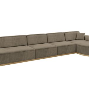 Narożnik prawostronne bez funkcji spania MARI-L3-v2 413x171x83 Morelowy 823700
