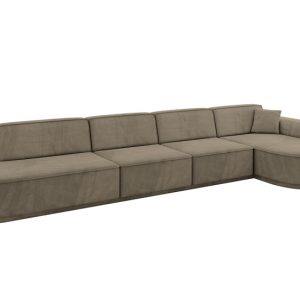 Narożnik prawostronne bez funkcji spania MARI-L3-v3 413x171x83 Morelowy 823783