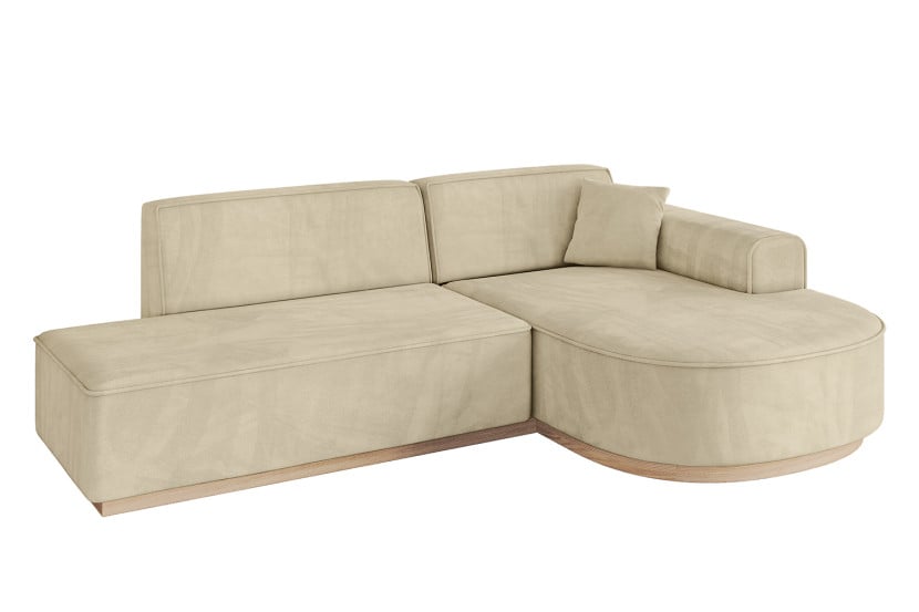 Narożnik prawostronny bez funkcji spania ARRIO-L1 - 243x171x83 Beżowy 781861