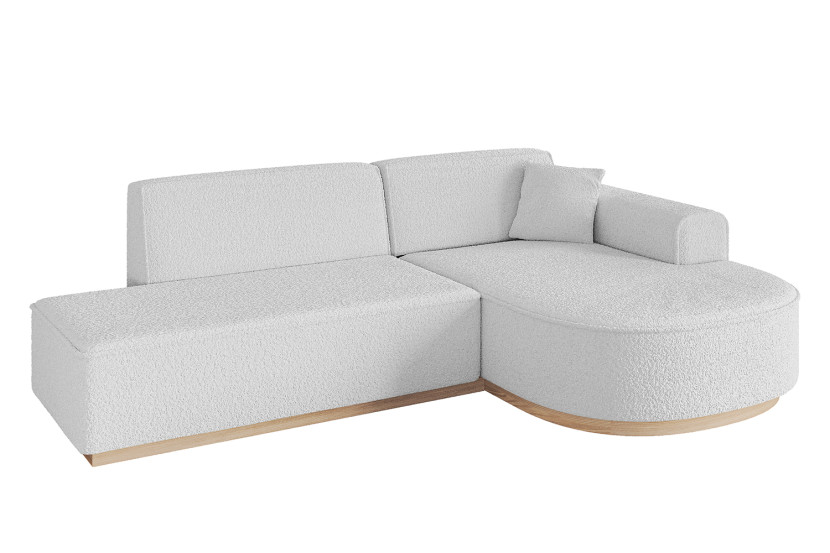 Narożnik prawostronny bez funkcji spania ARRIO-L1 - 243x171x83 Biały 786166