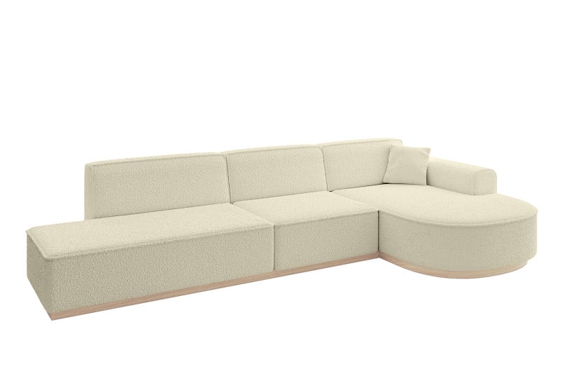 Narożnik prawostronny bez funkcji spania ARRIO-L2 - 328x171x83 Beżowy 804003