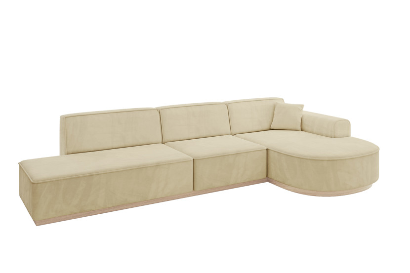 Narożnik prawostronny bez funkcji spania ARRIO-L2 - 328x171x83 Beżowy 803985