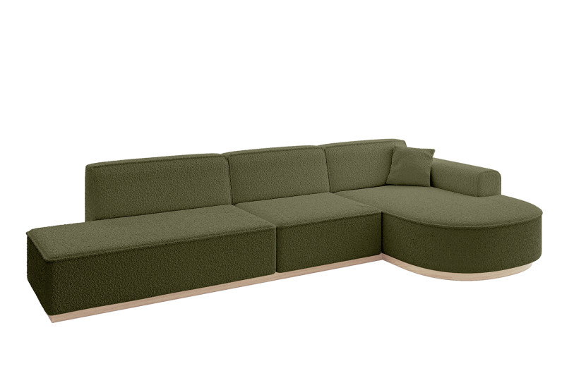 Narożnik prawostronny bez funkcji spania ARRIO-L2 - 328x171x83 Zielony 803963