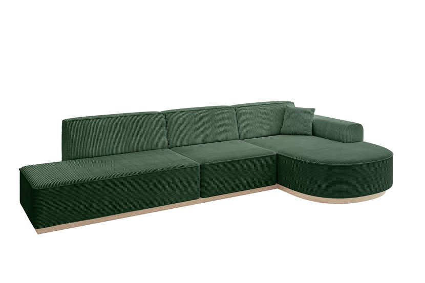 Narożnik prawostronny bez funkcji spania ARRIO-L2 - 328x171x83 Zielony 803986