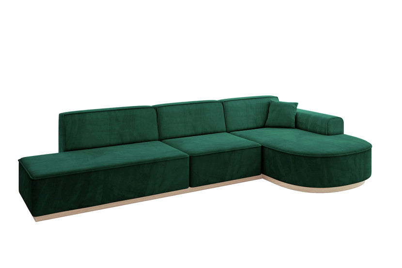 Narożnik prawostronny bez funkcji spania ARRIO-L2 - 328x171x83 Zielony 803948